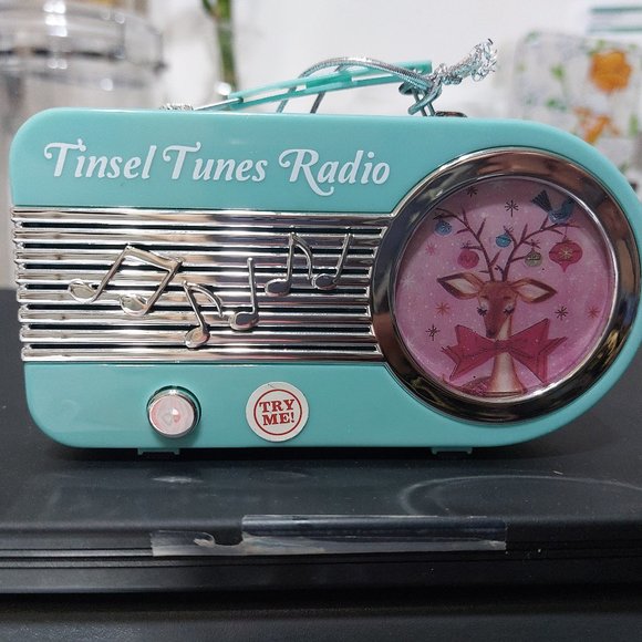 Tinsel times Radio NOT WORKING Ornament ONLY - Picture 1 of 9